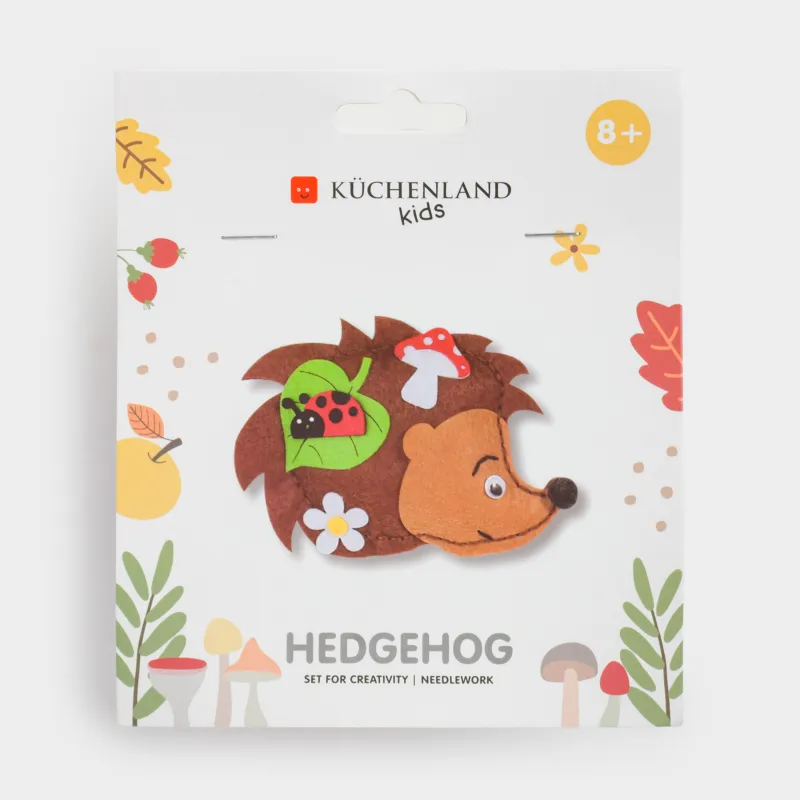 Набор для творчества, 13х15 см, рукоделие, фетр, подвеска, Ежик, Creativity