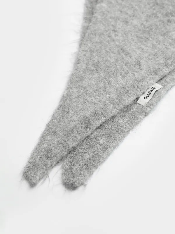 Длинная косынка из смесового трикотажа с добавлением шерсти Knitting, image-3