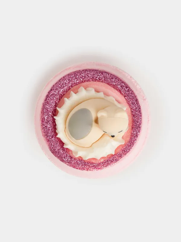 Бомбочка для ванны, 130 гр, с игрушкой, розовая, в ассортименте, Тутти-фрутти, Friends spa, image-0