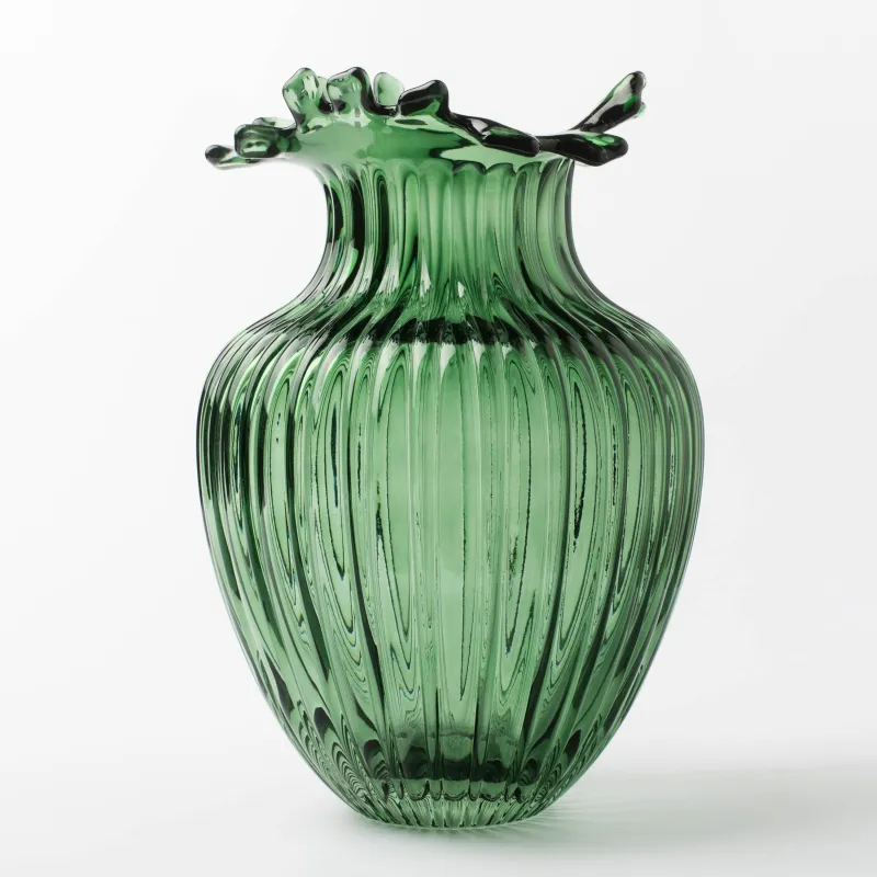 Ваза для цветов, 27 см, стекло, Ribedic, image-1