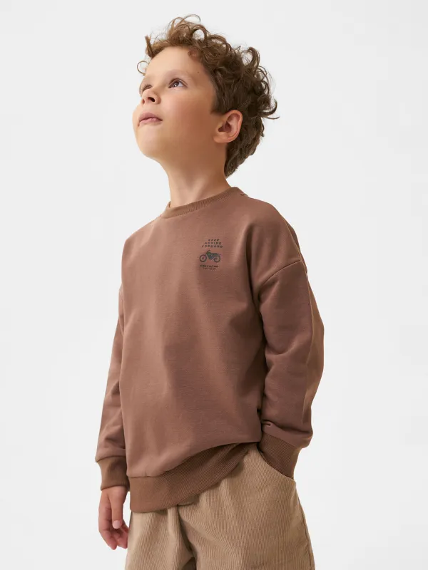 Свитшот детский, для мальчиков, коричневый, Kaiz, image-1