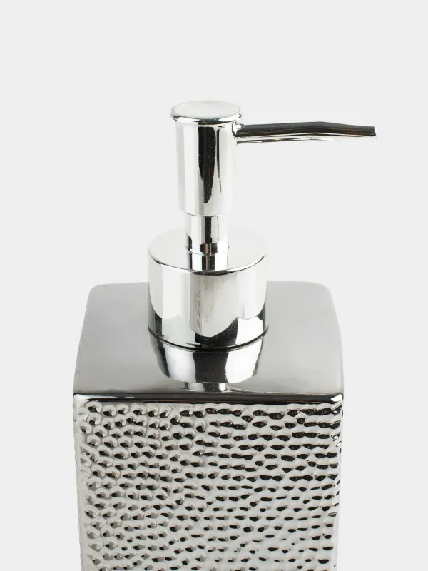 Набор для ванной, 2 пр, керамика D/металл, серебристый, Gallant, image-4