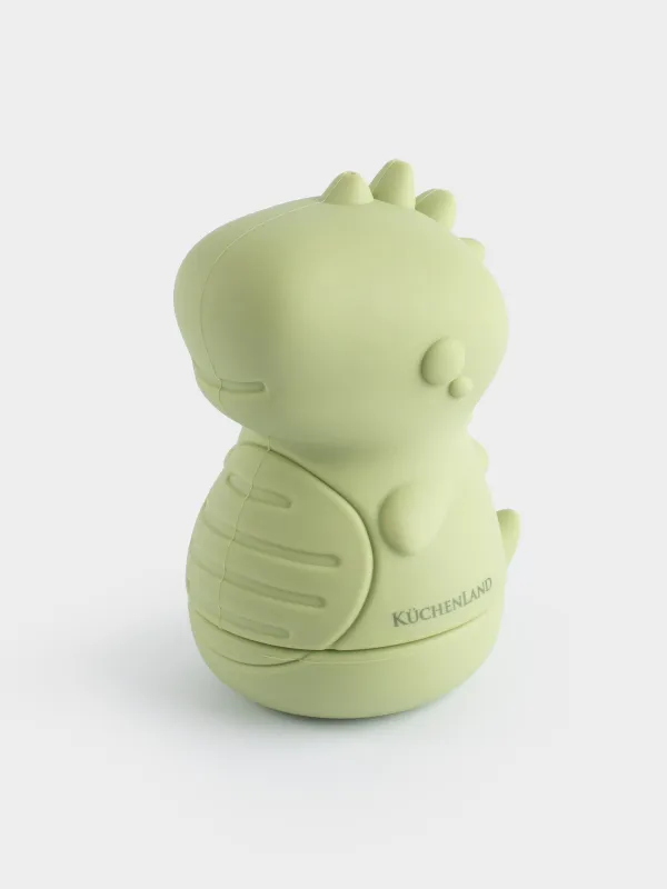 Игрушка для купания, 9х7 см, силикон, зеленый, Динозавр-брызгалка, Dino, image-1