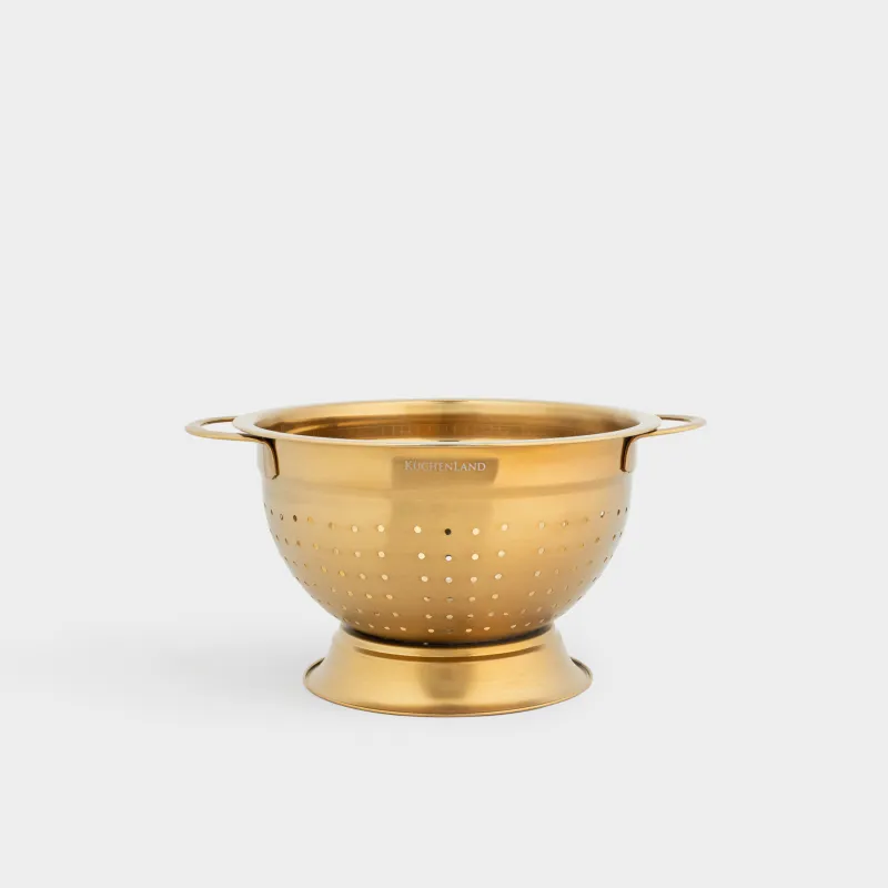 Дуршлаг, 18 см, с ручками, Classic gold