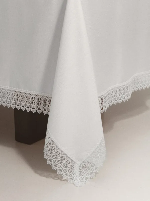 Скатерть, 170х250 см, с люрексом и кружевом, Lace lurex, image-2