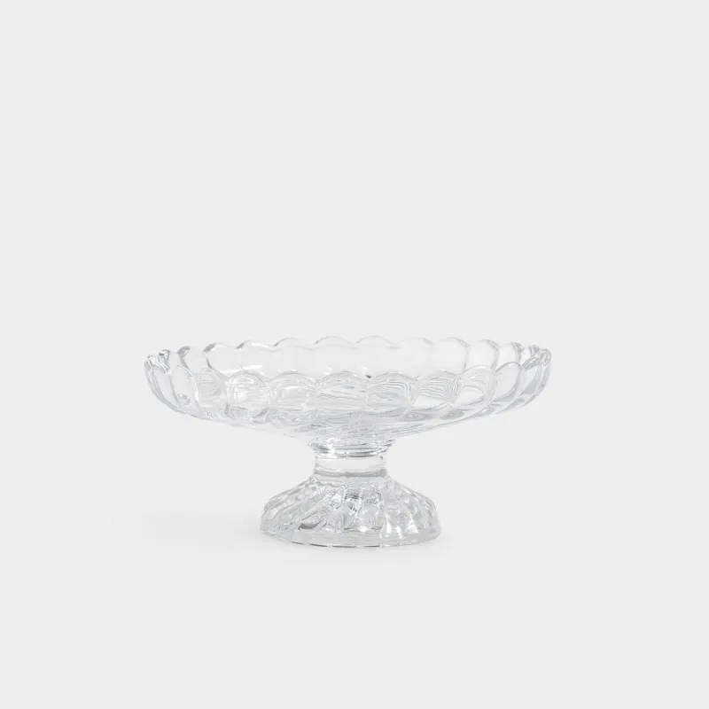 Блюдо на ножке, 15х7см, Clear pattern