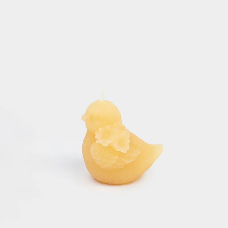 Свеча, 7x6 см, желтая, Цыпленок, Easter