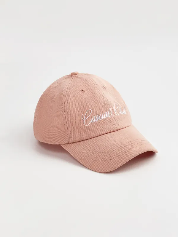 Бейсболка, 57 см, единый размер, хлопок, розовая, Casual club, Shore, image-1