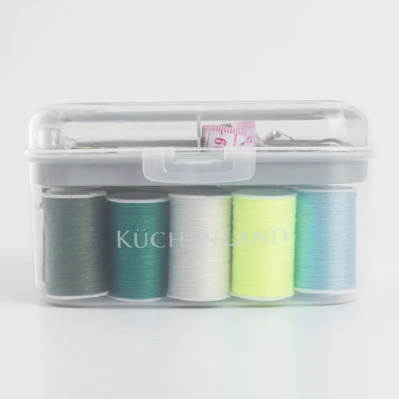 Набор для шитья и рукоделия, 13х10 см, 40 пр, в органайзере, пластик/металл, серый, Thread, image-5