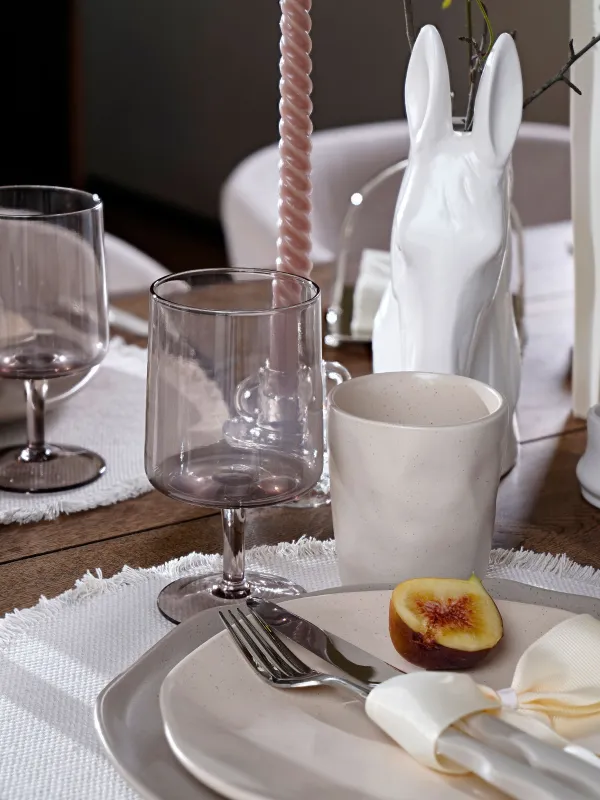 Стакан, 10 см, 320 мл, керамика K, молочный, Мятый эффект, Crumple creme, image-6