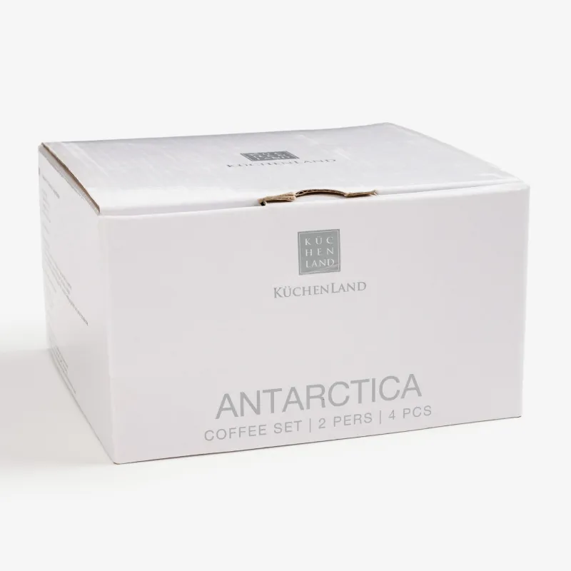 Пара кофейная, 2 перс, 4 пр, 110 мл, фарфор F, Antarctica, image-6