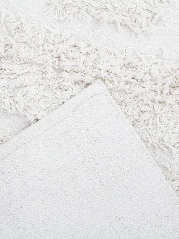 Ковер, 120х180 см, с ворсом, хлопок, экрю, Cage pattern, image-2