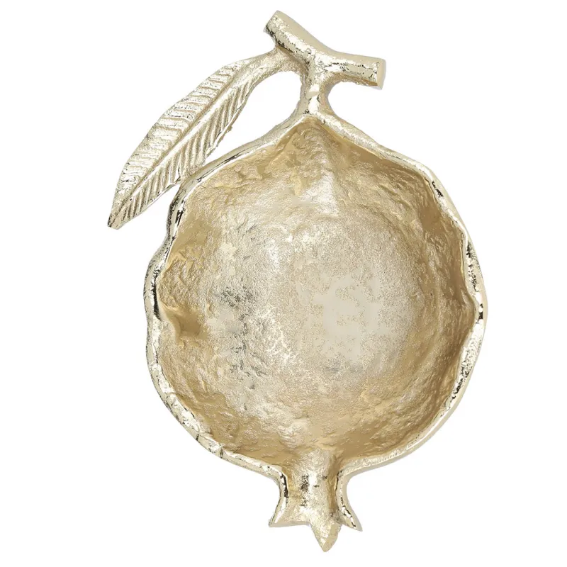 Блюдо декоративное, 19х14 см, металл, золотистое, Гранат, Fantastic gold, image-2