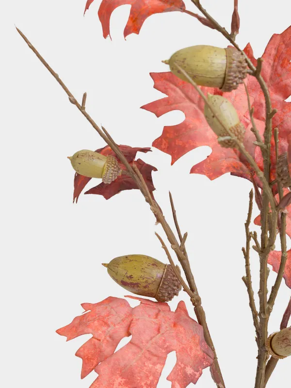 Ветка декоративная, 82 см, полиэстер/пластик, Желуди с листьями, Forest symphony decor, image-3