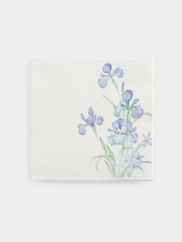 Салфетки бумажные, 21х21 см, 20 шт, Ирисы, Iris garden, image-0
