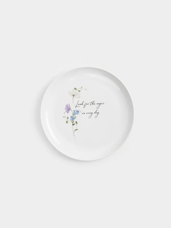 Тарелка обеденная, 27 см, фарфор N, белая, Полевые цветы, Cowslip, image-0