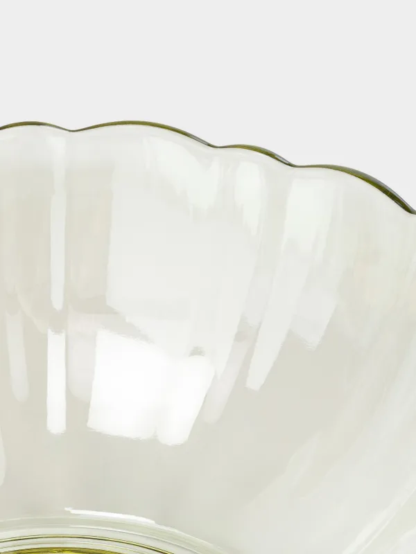 Салатник, 18х8 см, 1 л, стекло, желтый, Nelton color, image-3