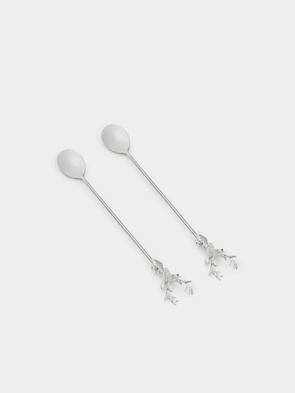 Ложка десертная, 20 см, 2 шт, сталь, Олень, Arctic deer, image-1