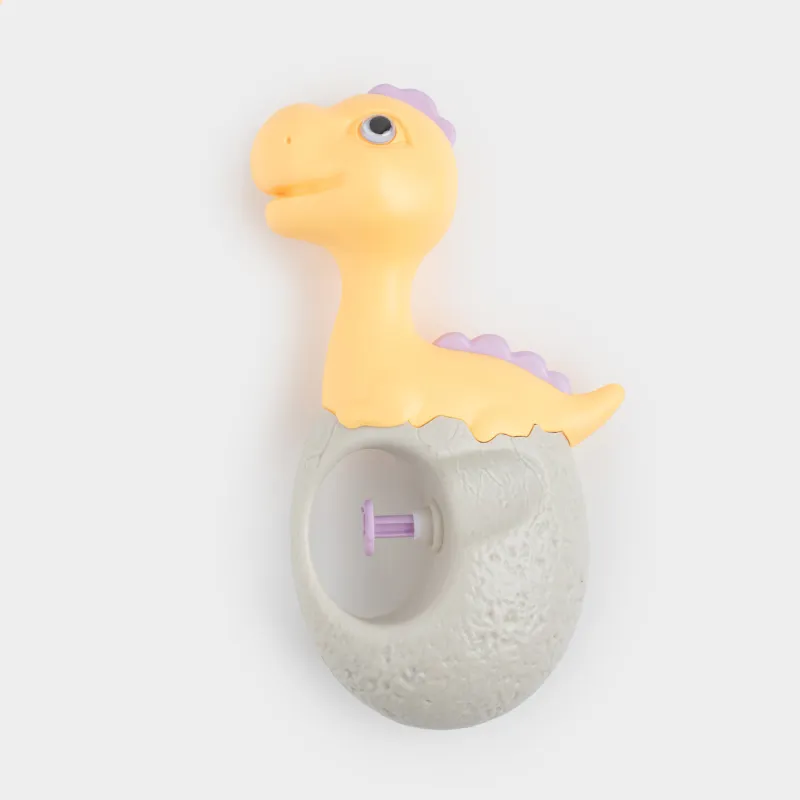 Пистолет водяной, 16 см, пластик, желто-серый, Динозавр, Dino