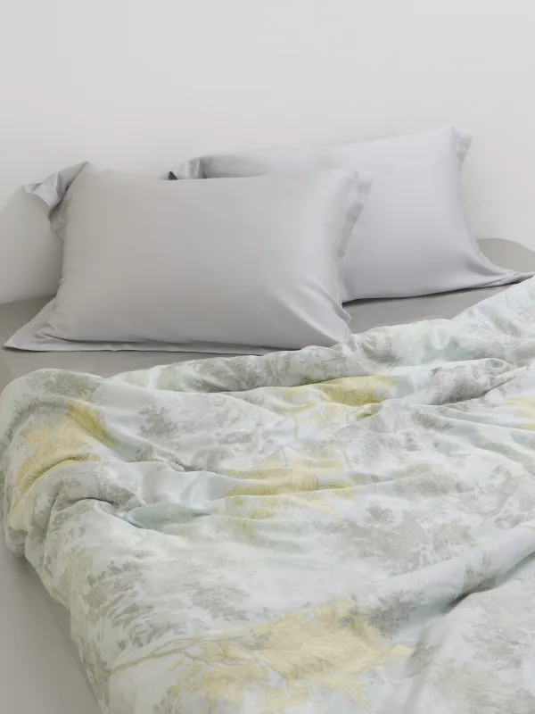 Наволочка, 50х70 см, 2 шт, тенсель 300 ТС, серая, Tencel, image-4