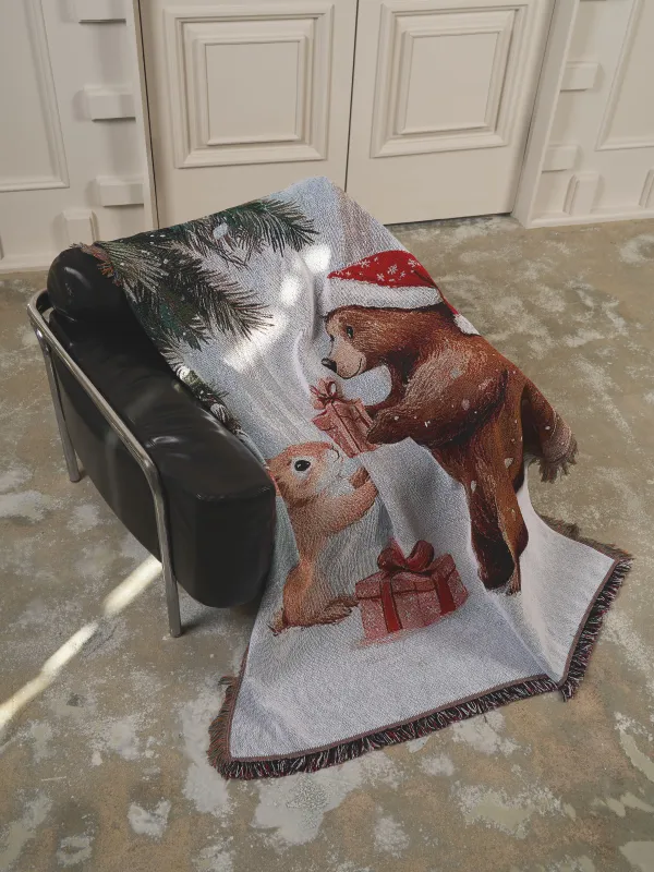 Плед, 130х170 см, гобелен, Friends forest, image-5