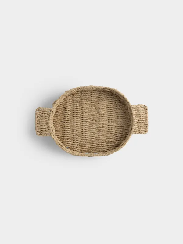 Поднос, 38х24 см, плетеный, с ручками, Braided, image-2