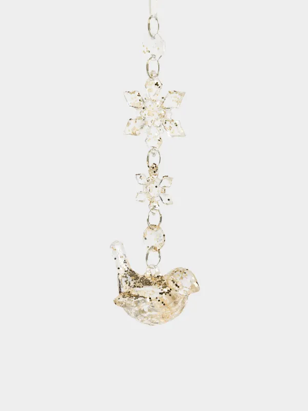 Игрушка елочная, 15 см, Птица, Figure crystal, image-1