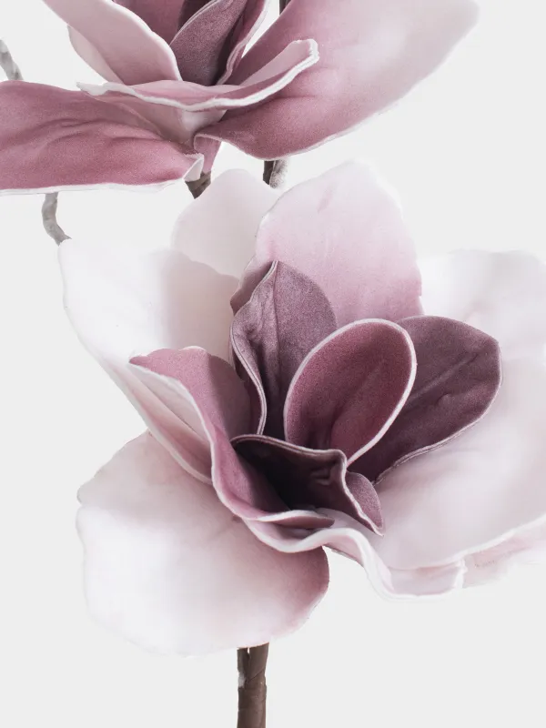 Ветка декоративная, 90 см, пластик/пенопласт, Розовая магнолия, Magnolia, image-3