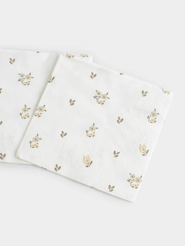 Салфетки бумажные, 21х21 см, 20 шт, La flore, image-2