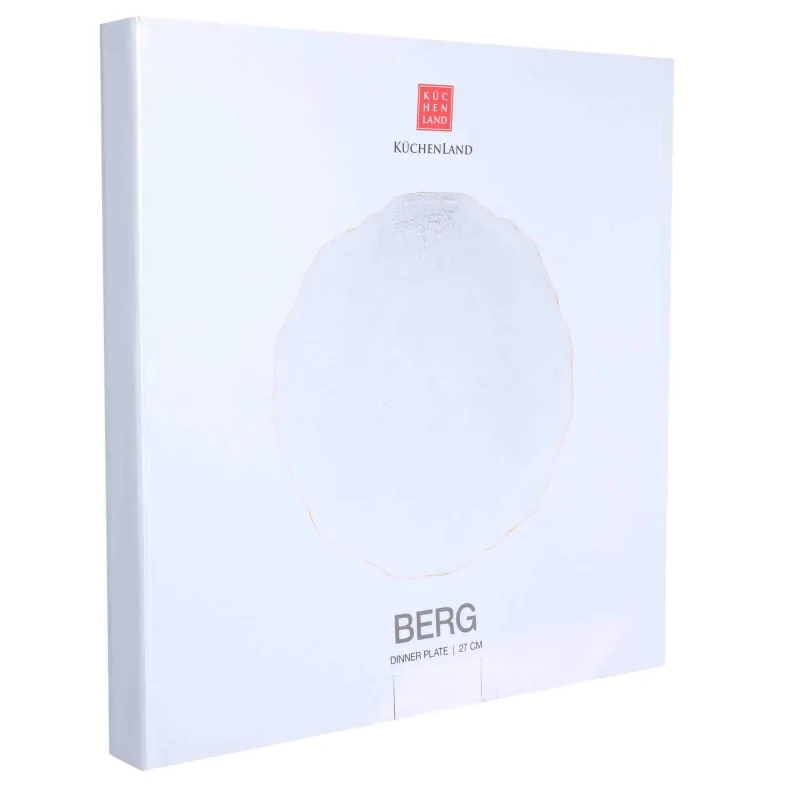 Тарелка подстановочная, 33 см, стекло, с золотистым кантом, Berg, image-2