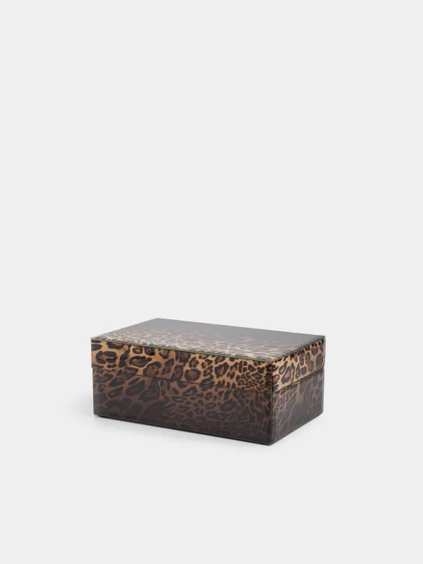 Шкатулка для украшений, 21х13 см, Леопард, Leopard, image-0