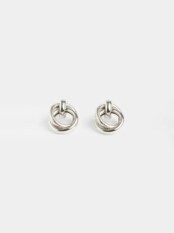 Серьги-пусеты, серебристые, Jewelry, image-0