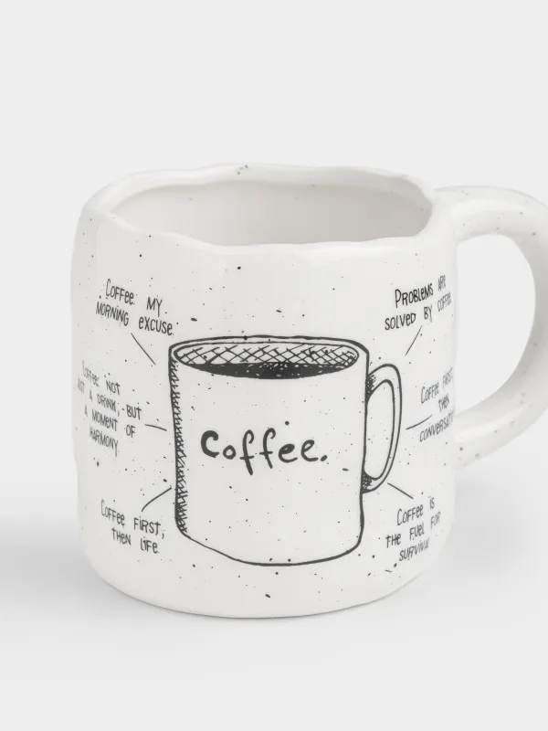 Кружка, 460 мл,Coffee, Crumple font, image-1