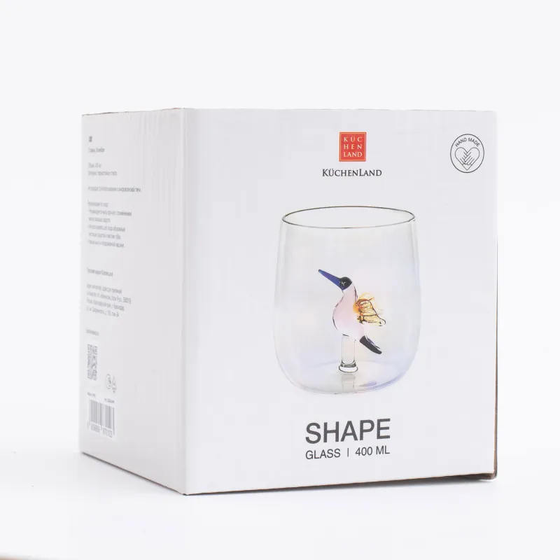 Стакан, 9 см, 400 мл, стекло Б, Колибри, Shape, image-5