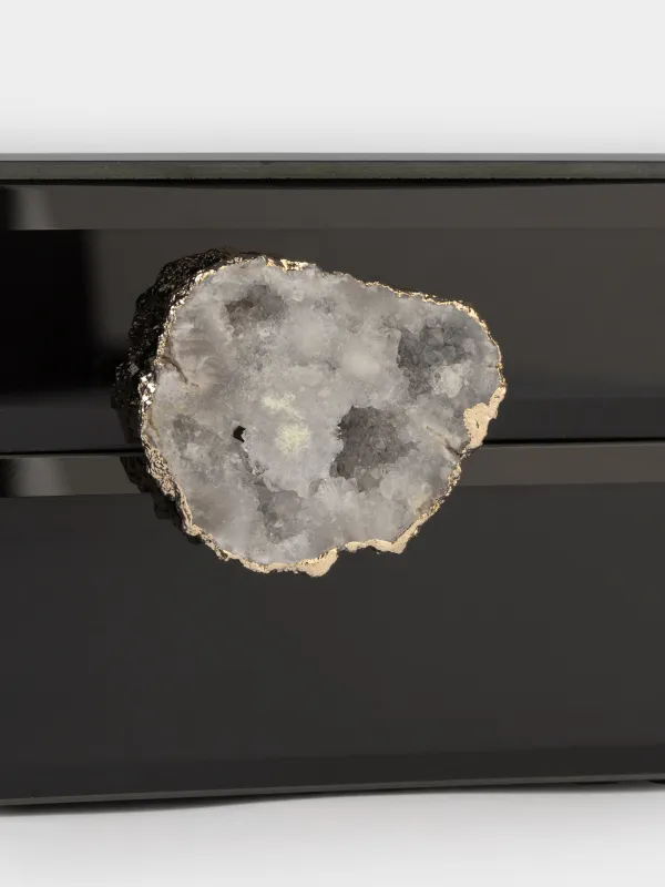 Шкатулка для украшений, черная, Glossy black, image-4