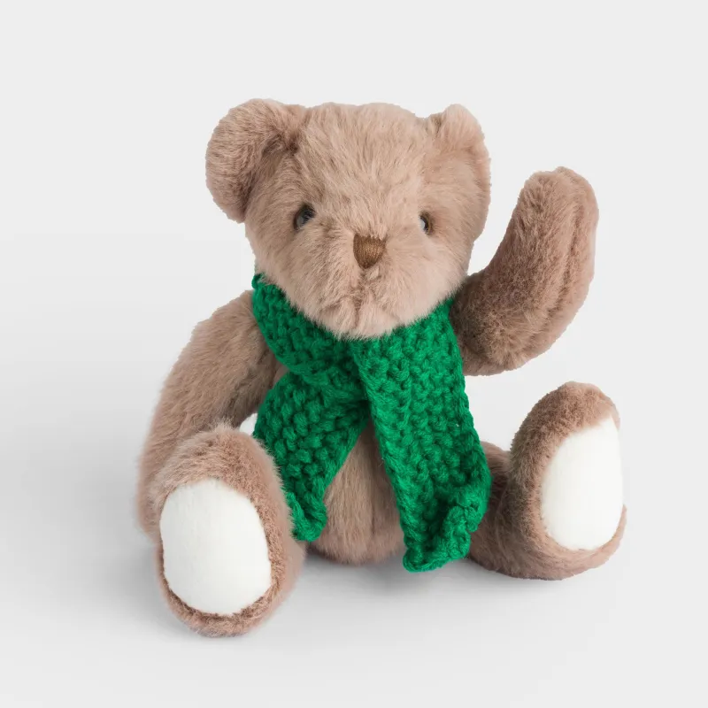 Игрушка, 25 см, мягкая, с подвижными лапами, полиэстер, коричневая, Мишка, Bear, image-2