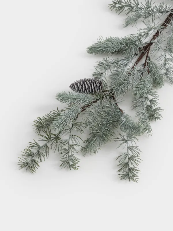 Ветка-гирлянда декоративная, 1,5 м, пластик/шишки, Шишки, Conifer decor, image-2
