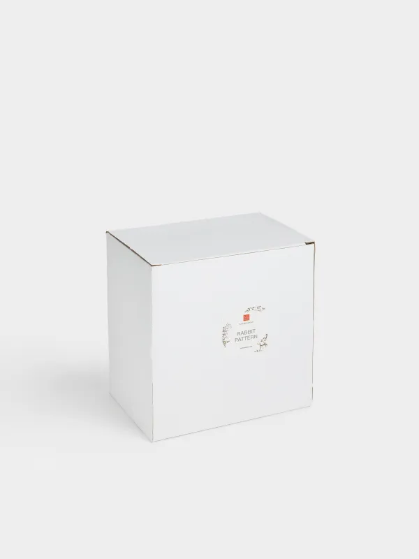 Конфетница, 18х18 см, Кролик с цветами, Rabbit pattern, image-4