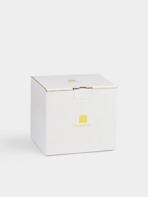 Кружка, 300 мл, фарфор F, белая, с золотистым кантом, Розы, Bloome, image-4