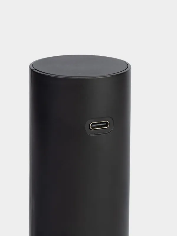 Штопор электрический, 19 см, с резаком для фольги, пластик, LED W, черный, Bar, image-6