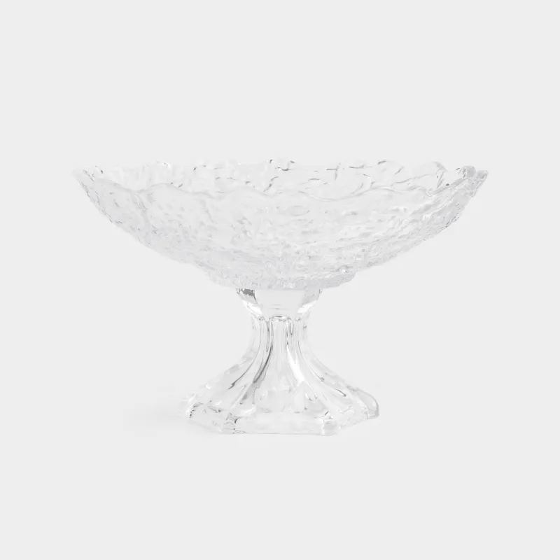 Ваза для фруктов, 30x19 см, на ножке, стекло Р, Frozen