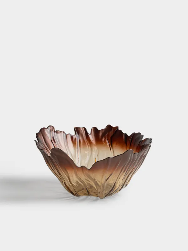 Салатник, 30х15 см, мл, стекло Р, коричневый градиент, Pion gradient, image-0