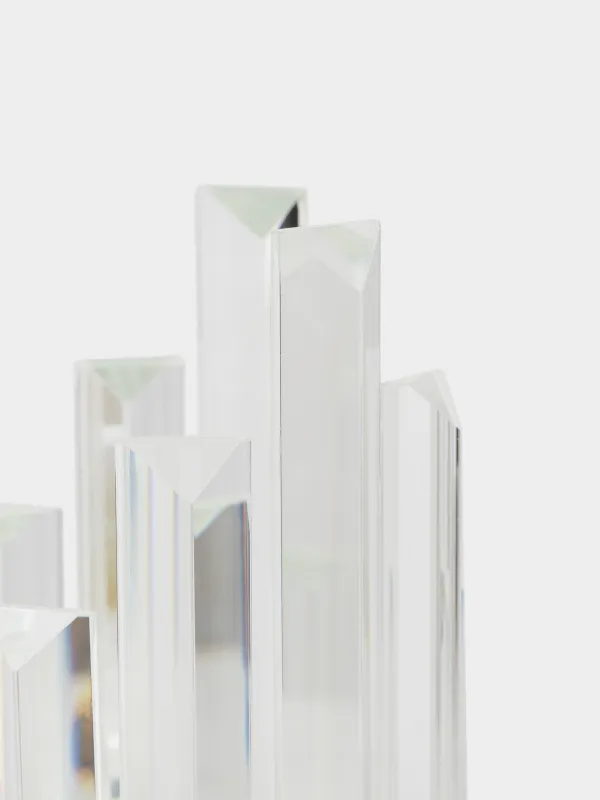 Подсвечник, 15 см, для цилиндрической свечи, кристальное стекло, Lux crystal, image-1