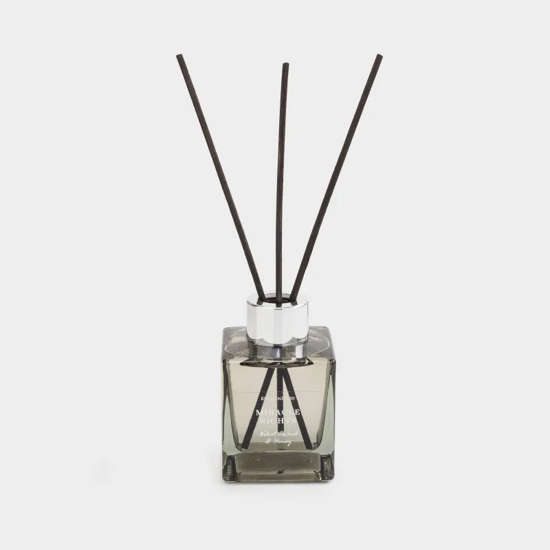 Ароматический диффузор, 90 мл, серый, Velvet Orchid & Honey, Miracle nights