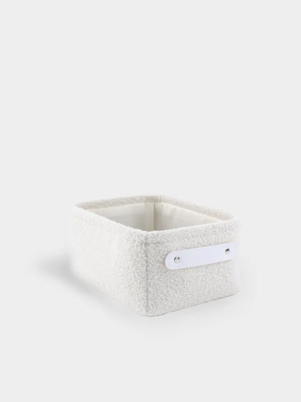 Корзина для хранения, 25х19х12 см, с ручками, Boucle, image-1