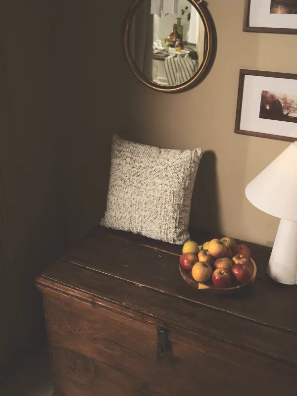 Подушка декоративная, 45х45 см, вельвет, бежевая, Nordkap, image-5