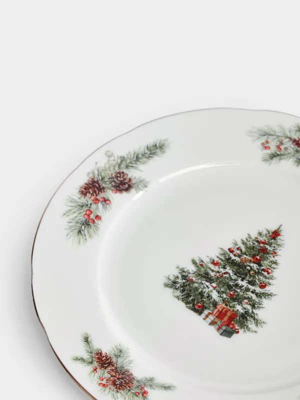Тарелка закусочная, 19 см, 2 шт, Елка с подарками, Christmas miracle classic, image-3