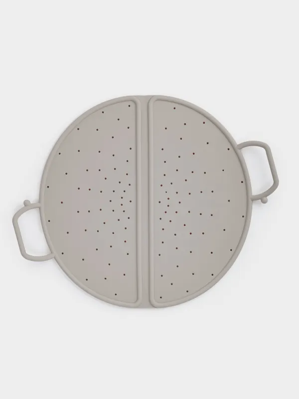 Крышка-рассекатель для сковород, 31 см, складная, силикон, серо-коричневая, Soft kitchen, image-0