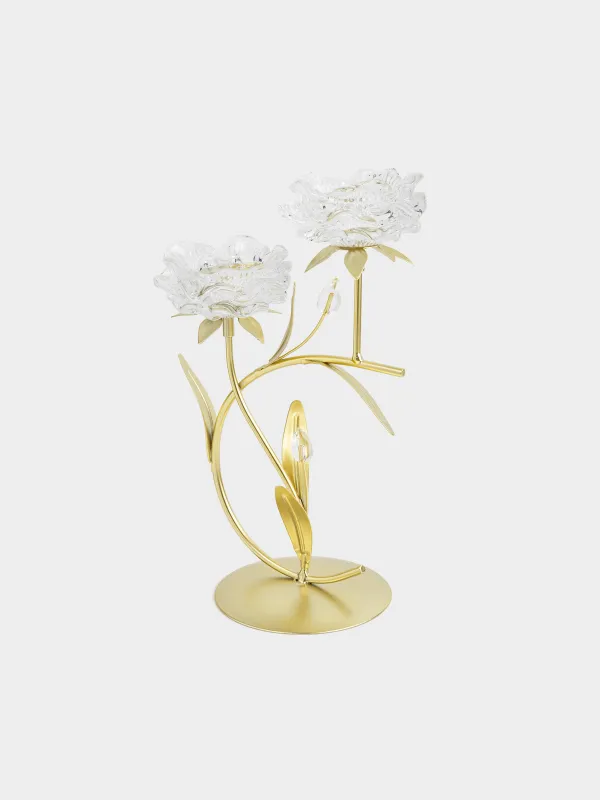 Подсвечник, 30 см, для чайных свечей, Цветы, Fantastic flowers, image-2