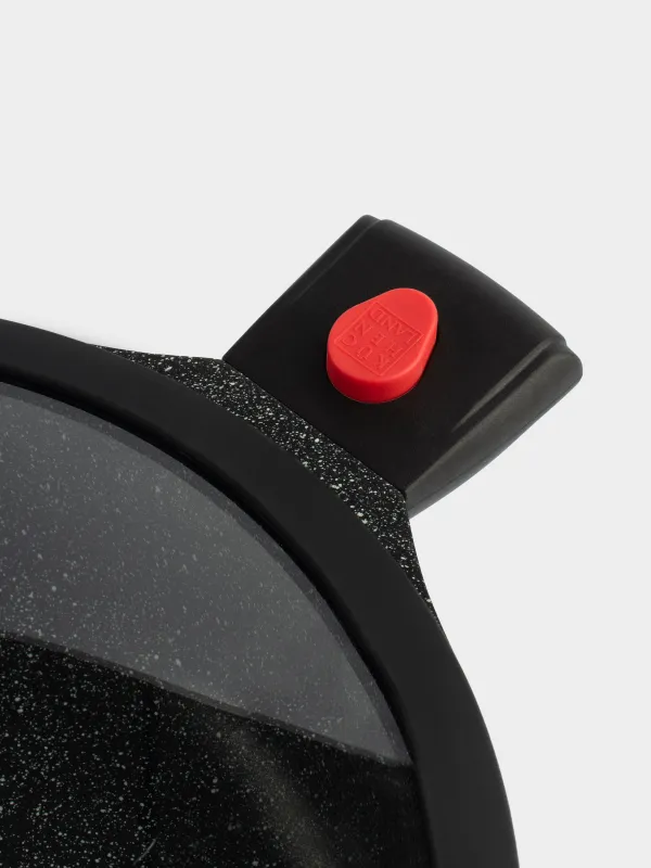 Сотейник, 28 см, с крышкой, 3 съемные ручки, с покрытием, алюминий, Solution Red 2, image-6